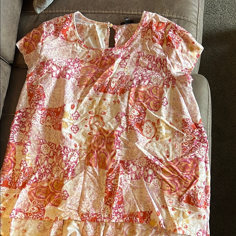 Jones &Co Colorful Patchwork Blouse